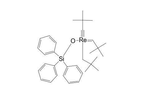 ANTI-[(C-C5H9)7-SI7-O12-SI-O-RE-(C-TERT.-BUTYL)-(CH-TERT.-BUTYL)-(CH2-TERT.-BUTYL)]