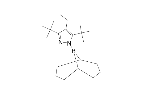 9-(3,5-DI-TERT.-BUTYL-4-ETHYLPYRAZOLYL)-9-BORABICYCLO-[3.3.1]-NONANE