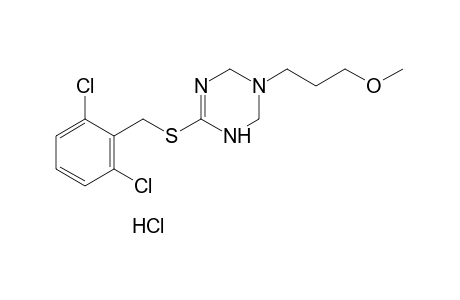 6-[(2,6-dichlorobenzyl)thio]-3-(3-methoxypropyl)-1,2,3,4-tetrahydro-s-triazine, monohydrochloride