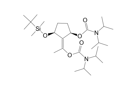 CIS-(-)-[1R,3S,2(1E)]-3-(TERT.-BUTYLDIMETHYLSILYLOXY)-2-[1-(N,N-DIISOPROPYLCARBAMOYLOXY)-ETHYLIDENE]-CYCLOPENTYL-N,N-DIISOPROPYLCARBAMATE