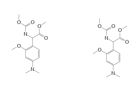 (4-DIMETHYLAMINO-2-METHOXYPHENYL)-METHOXYCARBONYLAMINO-ACETIC-ACID-METHYLESTER