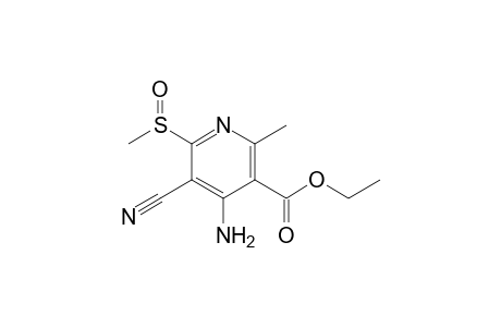 4-Amino-5-cyano-6-methylsulfinyl-2-methyl-nicotinic acid ethyl ester