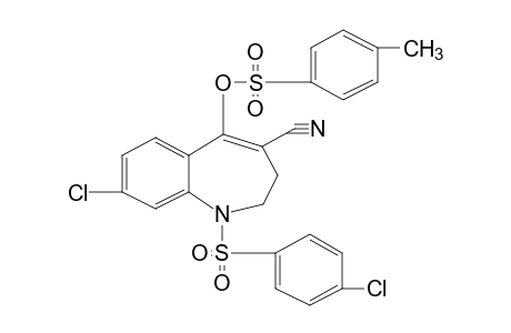 8-chloro-1-[(p-chlorophenyl)sulfonyl]-2,3-dihydro-5-hydroxy-1H-1-benzazepine-4-carbonitrile, p-toluenesulfonate (ester)