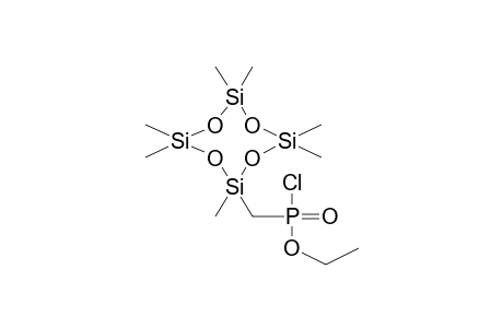 O-ETHYLHEPTAMETHYLCYCLOTETRASILOXANOMETHYLPHOSPHONIC ACID,CHLOROANHYDRIDE