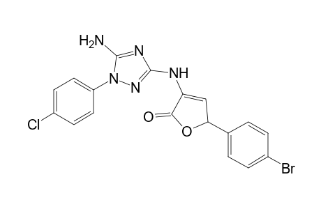 3-[5-Amino-1-(4-chlorophenyl)-1H-1,2,4-triazol-3-ylamino]-5-(4-bromophenyl)furan-2(5H)-one