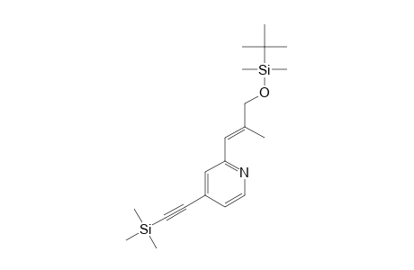 2-[(1E)-3-TERT.-BUTYLDIMETHYLSILYLOXY-2-METHYLPROP-1-EN-1-YL]-4-[2-TRIMETHYLSILYLETH-1-YN-1-YL]-PYRIDINE