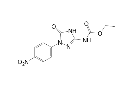 1-(p-nitrophenyl)-5-oxo-delta square-1,2,4-triazoline-3-carbamic acid, ethyl ester