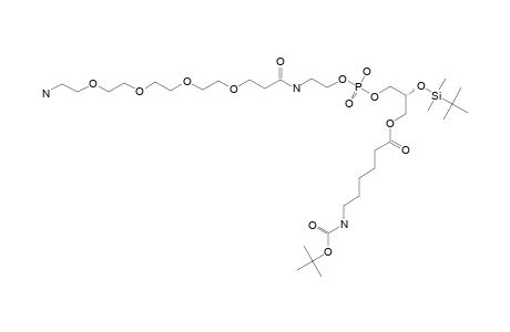 #9;6-TERT.-BUTOXYCARBONYLAMINO-HEXANOIC-ACID-3-[[2-[3-[2-[2-[2-(2-AMINOETHOXY)-ETHOXY]-ETHOXY]-ETHOXY]-PROPIONYLAMINO]-ETHOXY]-HYDROXY-PHOSPHORYLOXY)-2-