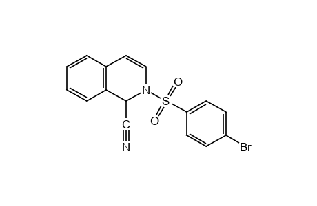 2-[(p-bromophenyl)sulfonyl]-1,2-dihydroisoquinaldonitrile