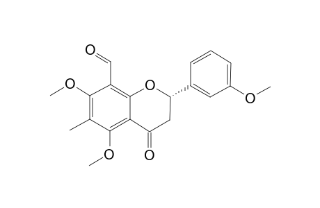 (S)-8-FORMYL-3',5,7-TRIMETHOXY-6-METHYL-FLAVANONE