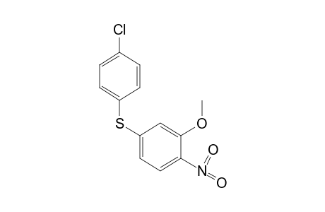 3-[(p-chlorophenyl)thio]-2-nitroanisole