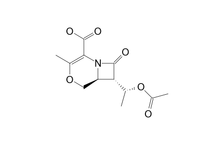 (ALPHA-S,6-S,7-S)-7-(1-ACETOXYETHYL)-3-METHYL-2-ISOXACEPHEM-4-CARBOXYLIC_ACID