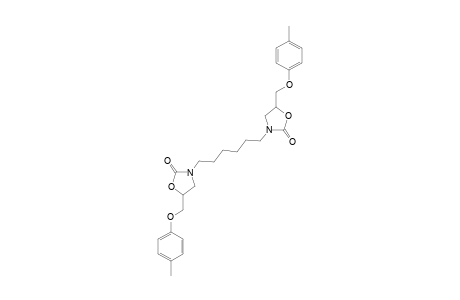 1,6-bis[5-(4-methylphenoxymethyl)oxazolidin-2-onyl-3]-hexan