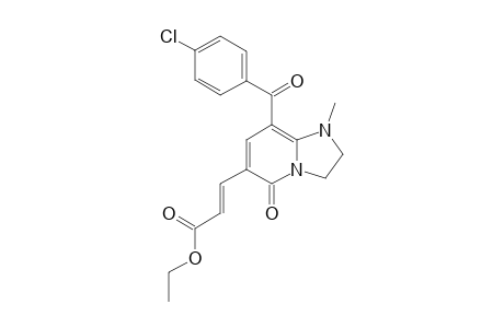 8-(PARA-CHLOROBENZOYL)-6-[(E)-ETHOXYCARBONYLVINYL]-1-METHYL-2,3-DIHYDRO-1H-IMIDAZO-[1,2-A]-PYRIDIN-5(4H)-ONE