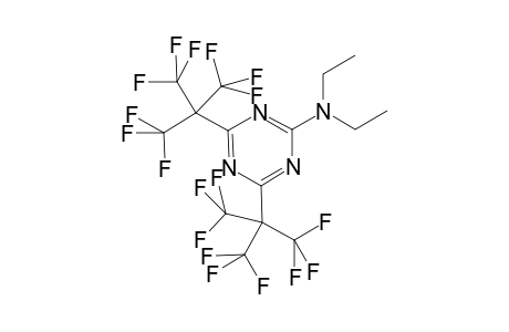 N,N-Diethyl-4,6-bis[2,2,2-trifluoro-1,1-bis(trifluoromethyl)ethyl]-1,3,5-triazin-2-amine