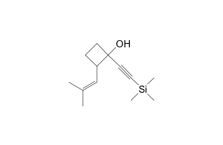 2-(2-Methyl-1-propenyl)-1-[(trimethylsilyl)ethynyl]cyclobutanol