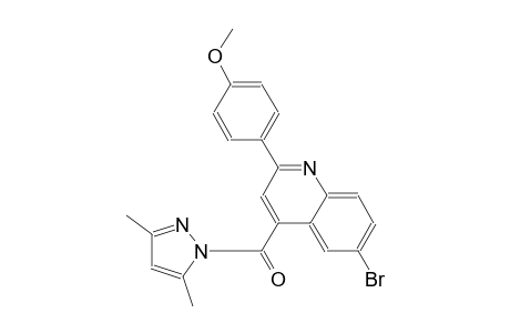 6-bromo-4-[(3,5-dimethyl-1H-pyrazol-1-yl)carbonyl]-2-(4-methoxyphenyl)quinoline