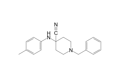 1-benzyl-4-(p-toluidino)isonipecotonitrile