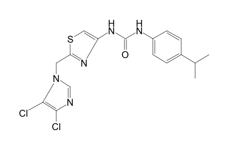 1-(p-cumenyl)-3-{2-[(4,5-dichloroimidazol-1-yl)methyl]-4-thiazolyl}urea