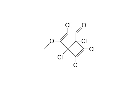 4-methoxy-1,3,5,6,7-pentachlorobicyclo[3.2.0]hepta-3,6-dien-2-one