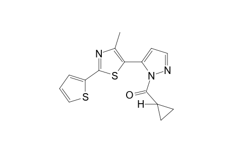 1-(cyclopropylcarbonyl)-5-[4-methyl-2-(2-thienyl)-5-thiazolyl]pyrazole