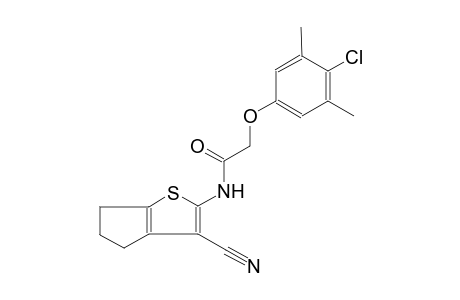 acetamide, 2-(4-chloro-3,5-dimethylphenoxy)-N-(3-cyano-5,6-dihydro-4H-cyclopenta[b]thien-2-yl)-