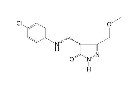 4-[(p-CHLOROANILINO)METHYLENE]-3-(METHOXYMETHYL)-2-PYRAZOLIN-5-ONE