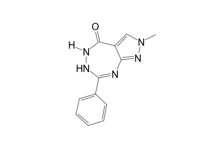 2,6-dihydro-2-methyl-7-phenylpyrazolo[3,4-e][1,2,4]triazepin-4(5H)-one