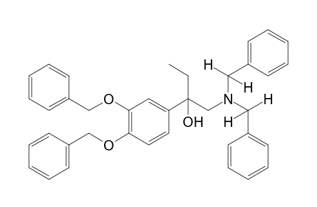 3',4'-bis(benzyloxy)-alpha-[(dibenzylamino)methyl]-alpha-ethylbenzyl alcohol