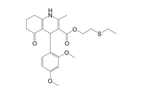 3-quinolinecarboxylic acid, 4-(2,4-dimethoxyphenyl)-1,4,5,6,7,8-hexahydro-2-methyl-5-oxo-, 2-(ethylthio)ethyl ester