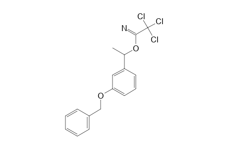 3'-BENZYLOXY-ALPHA'-METHYLBENZYL-2,2,2-TRICHLOROETHANIMIDATE