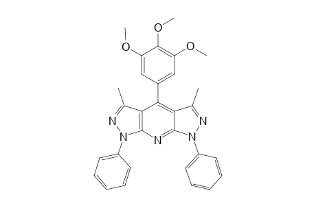 4-(3,4,5-TRIMETHOXYPHENYL)-3,5-DIMETHYL-1,7-DIPHENYL-1H,7H-BISPYRAZOLO-[3,4-B:4',3'-E]-PYRIDINE