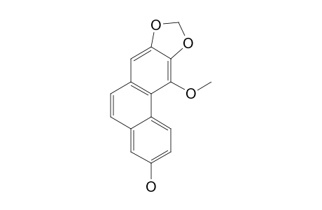 CIRRHOPETALIN;7-HYDROXY-4-METHOXY-2,3-METHYLENEDIOXY-PHENANTHRENE