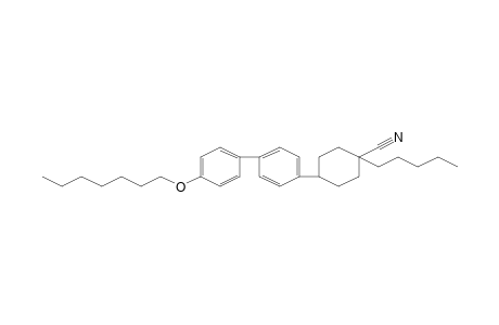 Cyclohexanecarbonitrile, 4-[4'-(heptyloxy)[1,1'-biphenyl]-4-yl]-1-pentyl-