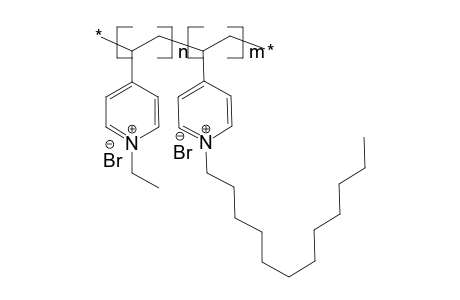 Poly(4-vinyl-n-ethylpyridinium bromide-co-4-vinyl-n-dodecylpyridinium bromide), 68:32