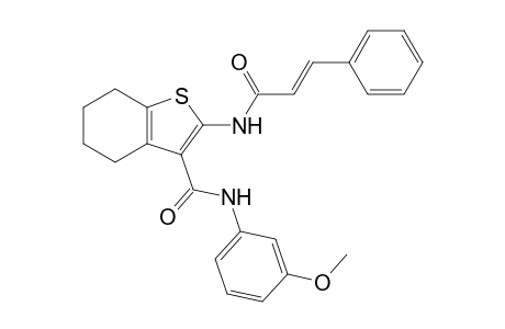 2-Cinnamamido-N-(3-methoxyphenyl)-4,5,6,7-tetrahydrobenzo[b]thiophene-3-carboxamide