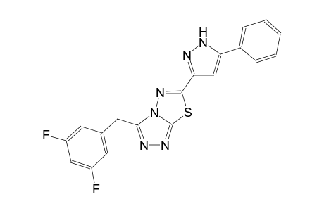 [1,2,4]triazolo[3,4-b][1,3,4]thiadiazole, 3-[(3,5-difluorophenyl)methyl]-6-(5-phenyl-1H-pyrazol-3-yl)-