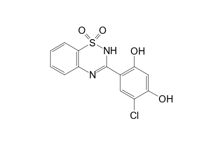 4-(1,1-dioxo-2H-1,2,4-benzothiadiazin-3-yl)-6-chlorobenzene-1,3-diol