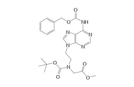 N-tert-Butoxycarbonyl-N-[2-(N(6)-benzyloxycarbonyladenin-9-yl)ethyl]glycine methyl ester