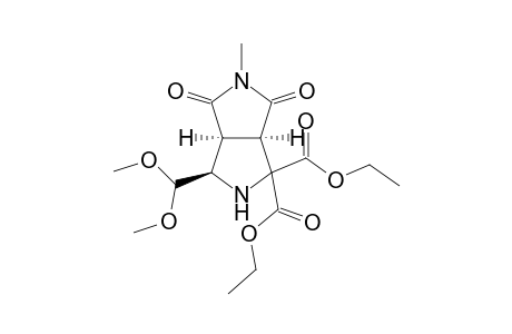 Diethyl (3R*,3aS*,6aR*)-3-(dimethoxymethyl)-5-methyl-4,6-dioxohexahydropyrrolo[3,4-c]pyrrole-1,1(2H)-dicarboxylate