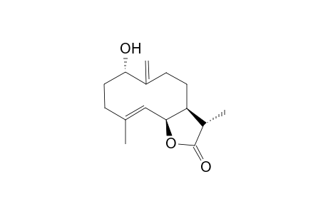 (3S,3aS,7S,10E,11aR)-7-hydroxy-3,10-dimethyl-6-methylidene-3,3a,4,5,7,8,9,11a-octahydrocyclodeca[d]furan-2-one