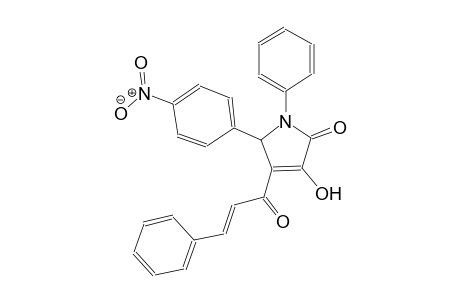 3-hydroxy-5-(4-nitrophenyl)-1-phenyl-4-[(2E)-3-phenyl-2-propenoyl]-1,5-dihydro-2H-pyrrol-2-one