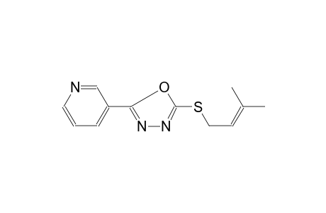 3-[5-(3-Methyl-but-2-enylsulfanyl)-[1,3,4]oxadiazol-2-yl]-pyridine