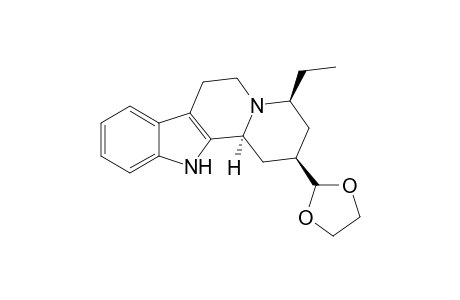 (2R,4S,12bS)-2-(1,3-dioxolan-2-yl)-4-ethyl-1,2,3,4,6,7,12,12b-octahydroindolo[2,3-a]quinolizine