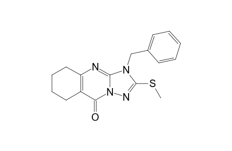 1-BENZYL-2-METHYLTHIO-6,7,8,9-TETRAHYDRO-1,2,4-TRIAZOLO-[5,1-B]-QUINAZOLIN-5(1H)-ONE