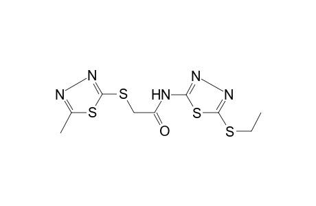 N-[5-(Ethylsulfanyl)-1,3,4-thiadiazol-2-yl]-2-[(5-methyl-1,3,4-thiadiazol-2-yl)sulfanyl]acetamide