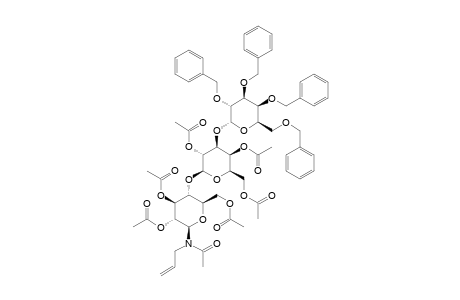 #18;N-ACETYL-N-ALLYL-2,3,4,6-TETRA-O-BENZYL-ALPHA-D-GALACTOPYRANOSYL-(1->3)-2,4,6-TRI-O-ACETYL-BETA-D-GALACTOPYRANOSYL-(1->4)-2,3,6-TRI-O-ACETYL-BETA-D-GLUCOPY