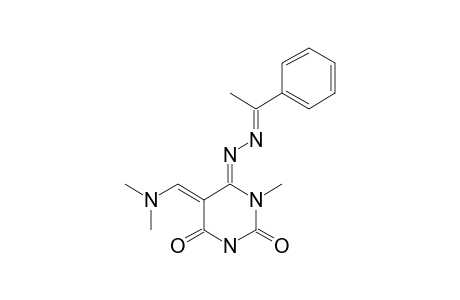 6-(ALPHA-METHYLBENZYLIDENE)-5-DIMETHYLAMINOMETHYLENE-1-METHYLURACIL