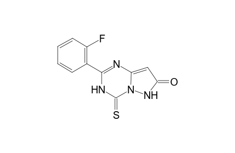 Pyrazolo[1,5-a][1,3,5]triazin-7(6H)-one, 2-(2-fluorophenyl)-3,4-dihydro-4-thioxo-