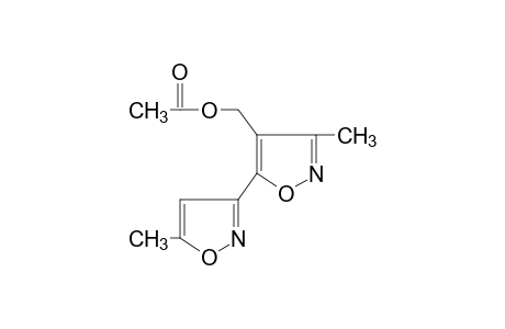 3-methyl-5-(5-methyl-3-isoxazolyl)-4-isoxazolemethanol, acetate (ester)